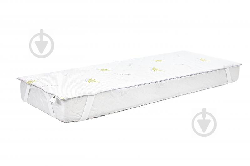 Наматрацник MirSon №1036 Alberto Silk Aloe Vera звичайний з резинкою у кутах 26х90x200 см 2200001506053 - фото 4