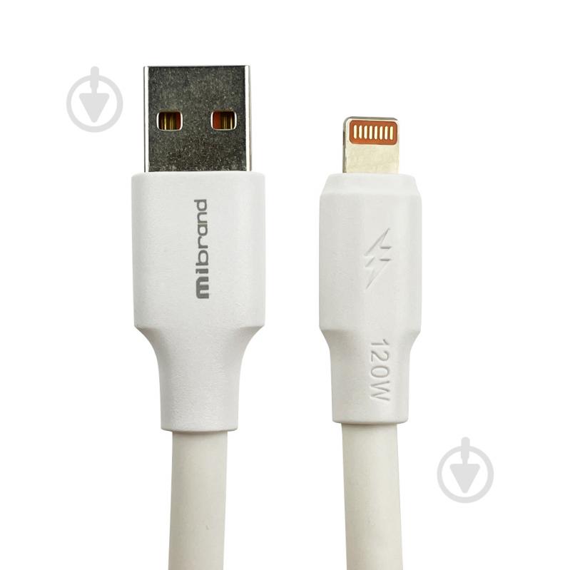 Кабель Mibrand MI-98 PVC Tube Cable USB for Lightning 120W 1 м белый (MIDC/98LW) - фото 1