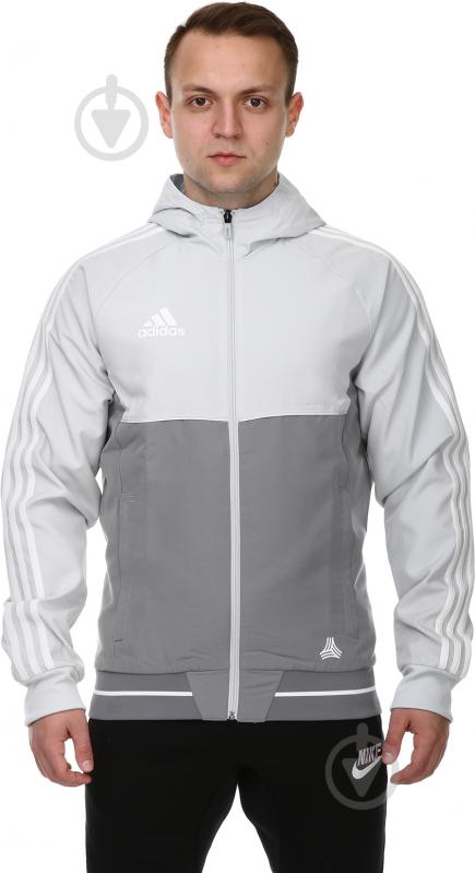 Толстовка Adidas TANC WOV JKT AZ9731 р. M серый - фото 1