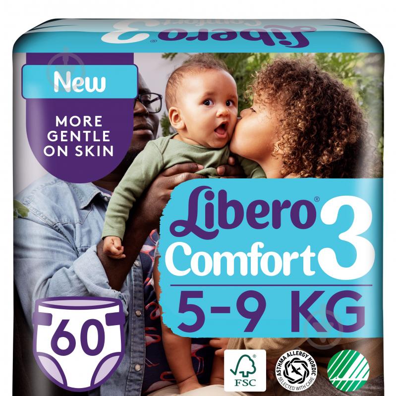 Подгузники Libero Comfort 3 5-9 кг 60 шт. - фото 1