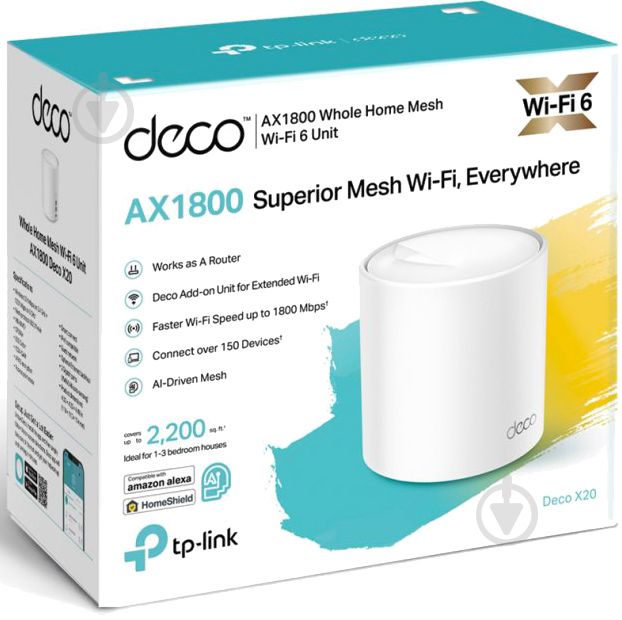 Wi-Fi-система TP-Link Mesh Deco X20(1-pack) - фото 3