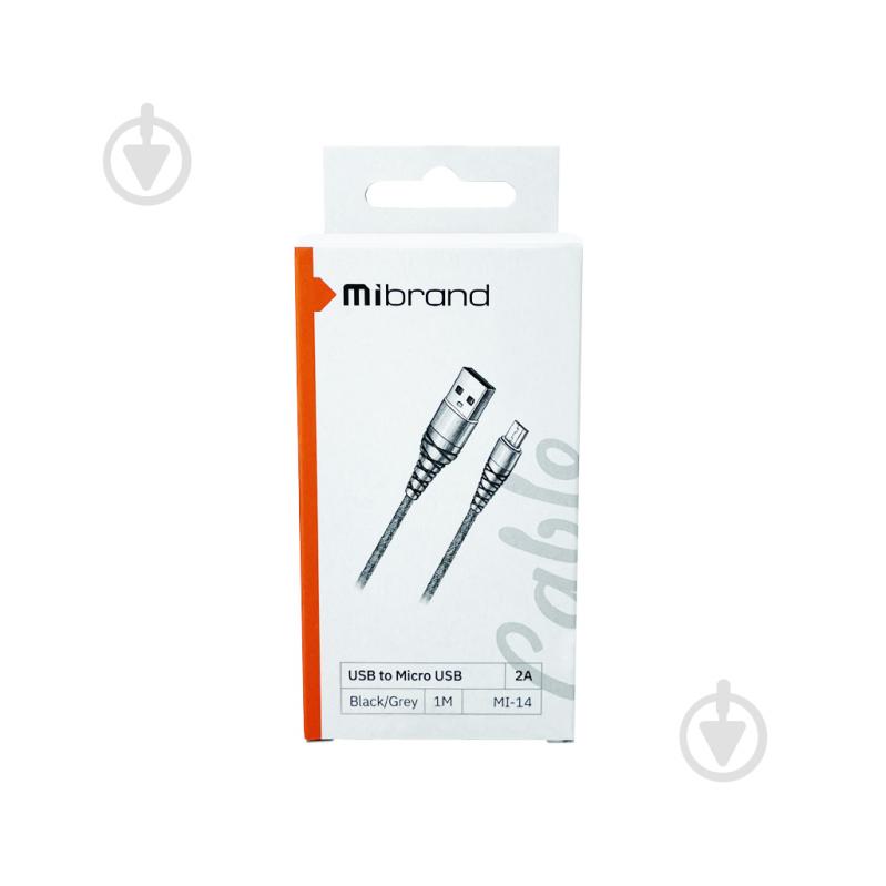 Кабель Mibrand MI-14 Fishing Net Charging Line USB for Micro 2A 1 м черный с серым (MIDC/14MBG) - фото 2