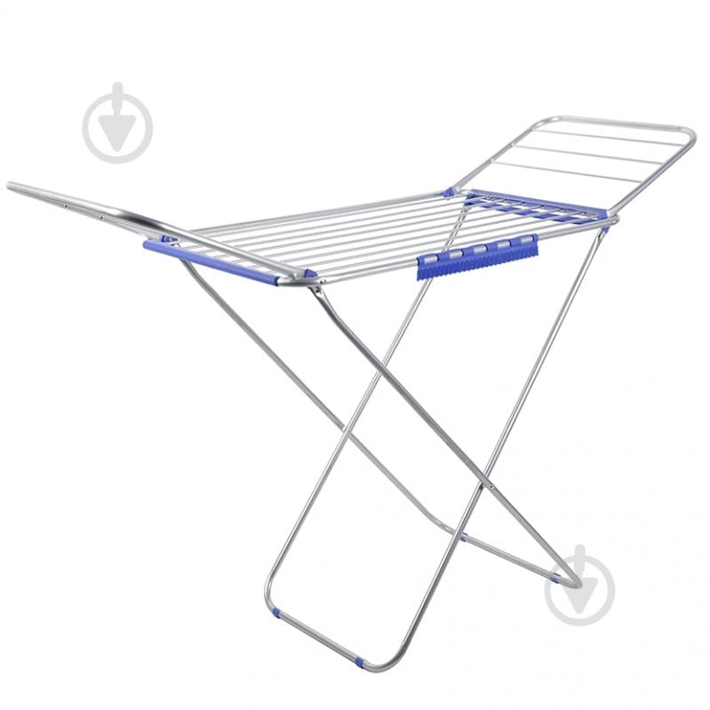 Сушилка для белья Eurohome Elegancie 16 м анодированный алюминий, синяя - фото 2 Сушилка для белья Eurohome Elegancie 16 м анодированный алюминий, синяя - фото 2