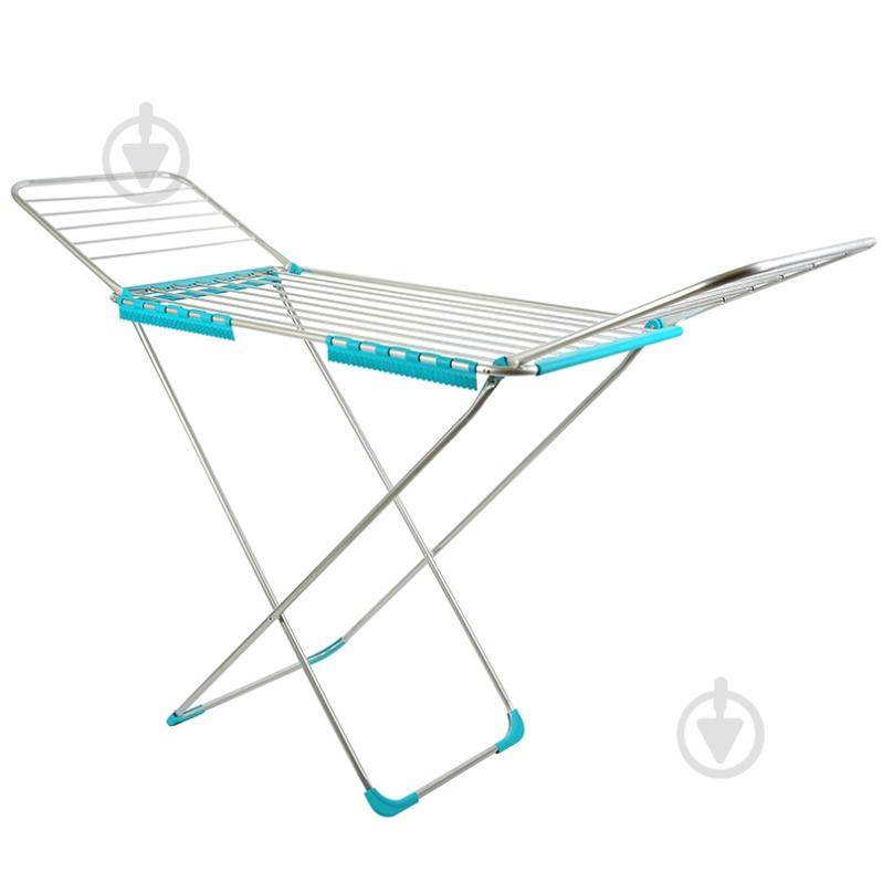 Сушарка для білизни Eurohome Elegancie з анодованого алюмінію 18 м, бірюзова - фото 5 Сушарка для білизни Eurohome Elegancie з анодованого алюмінію 18 м, бірюзова - фото 5