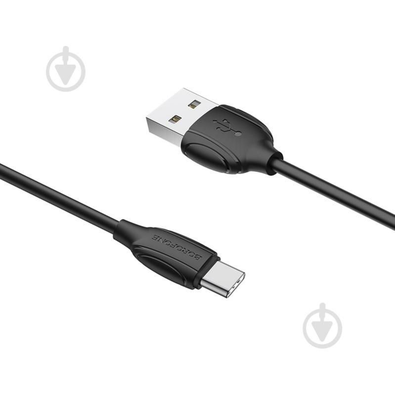 Кабель Borofone BX19 USB to Type-C 3A 1 м черный (BX19CB) - фото 2