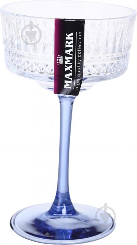 Бокал для шампанського Maxmark Funny Plump фіолетовий/прозорий 290 мл 1 шт. - фото 2 Бокал для шампанського Maxmark Funny Plump фіолетовий/прозорий 290 мл 1 шт. - фото 2