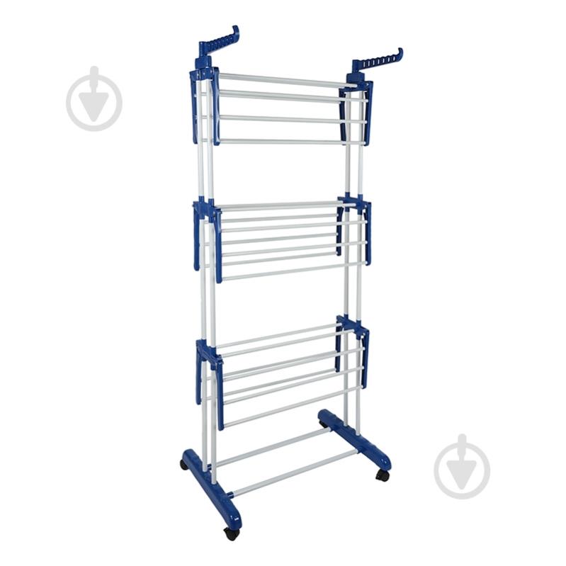 Сушилка для белья Eurohome Florence 22 м трехуровневая, белая - фото 3 Сушилка для белья Eurohome Florence 22 м трехуровневая, белая - фото 3