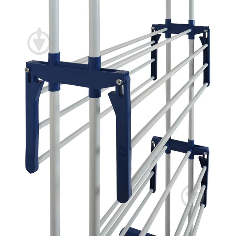 Сушилка для белья Eurohome Florence 22 м трехуровневая, белая - фото 5 Сушилка для белья Eurohome Florence 22 м трехуровневая, белая - фото 5