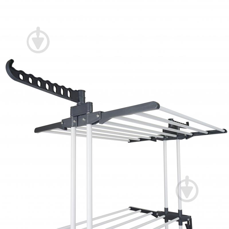 Сушилка для белья Eurohome Florence 22 м трехуровневая, серая - фото 2 Сушилка для белья Eurohome Florence 22 м трехуровневая, серая - фото 2