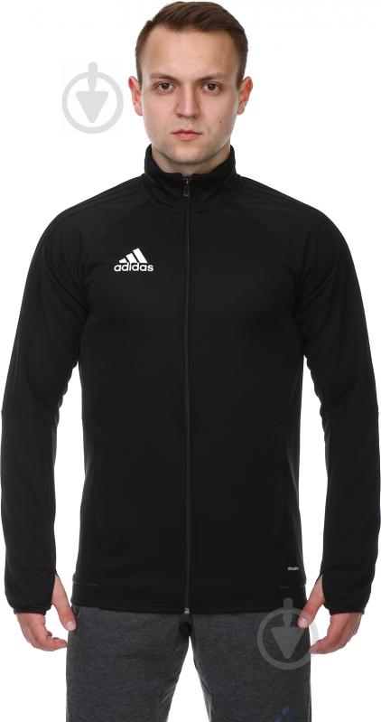 Джемпер Adidas TIRO17 TRG JKT BJ9294 р. L черный - фото 1