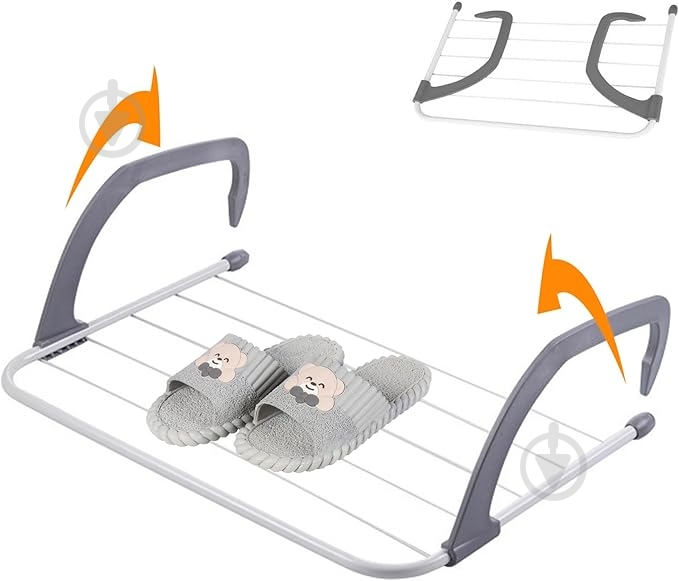 Сушилка для белья Eurohome Oslo навесная 3 м белая (0351) - фото 11