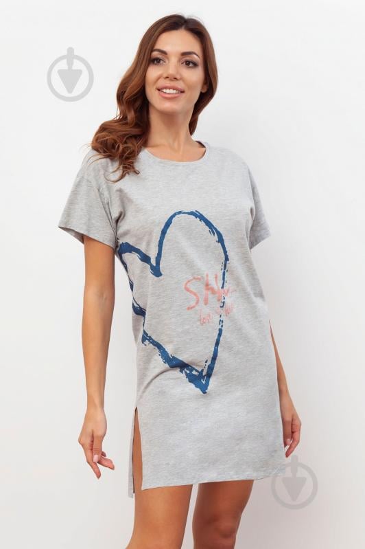 Нічна сорочка Roksana Love №1091/12031 р.3XL сірий - фото 1