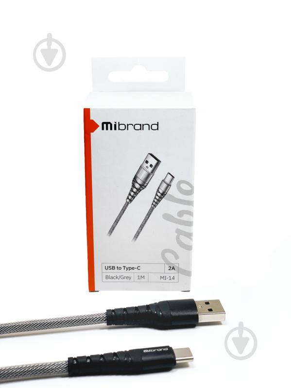 Кабель Mibrand MI-14 Fishing Net Charging Line USB for Type-C 2A 1 м чорний із сірим (MIDC/14TBG) - фото 4