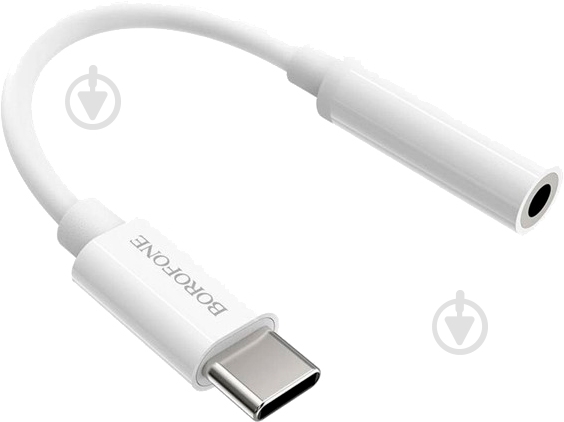 Адаптер Borofone Type-C to 3.5 Digital audio converter белый (BV13W) - фото 2