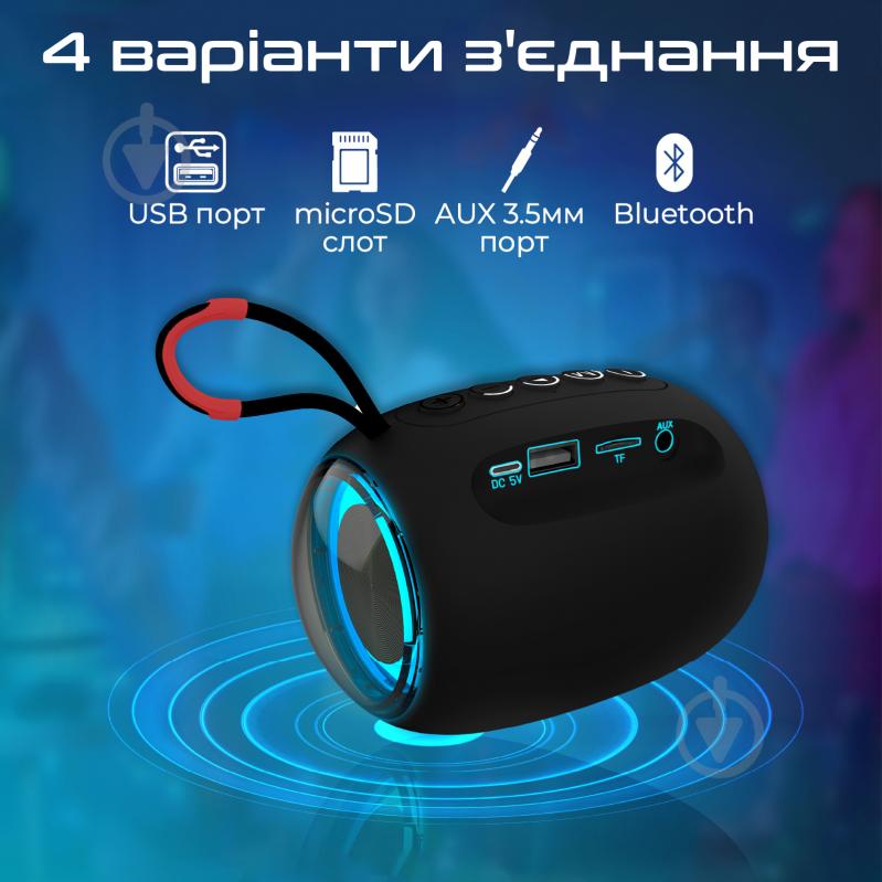 Акустическая система Promate 1.0 black (capsule-3.black) - фото 5