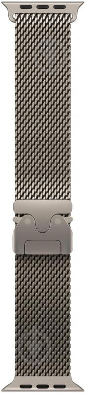 Ремешок Apple 49 мм Small Milanese Loop natural titanium (MGHN4ZM/A) - фото 1 Ремешок Apple 49 мм Small Milanese Loop natural titanium (MGHN4ZM/A) - фото 1