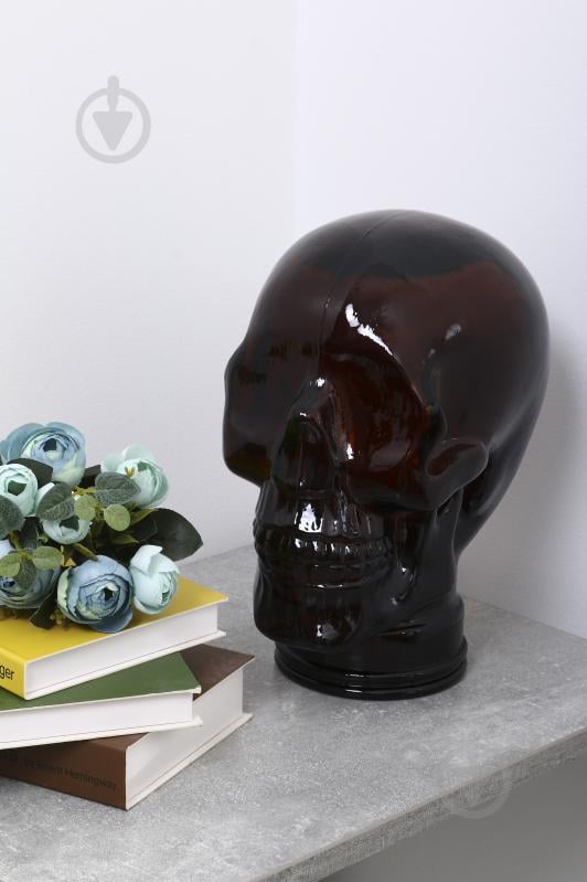 Статуетка San Miguel Head Skull 26х19х19 см коричневий - фото 4