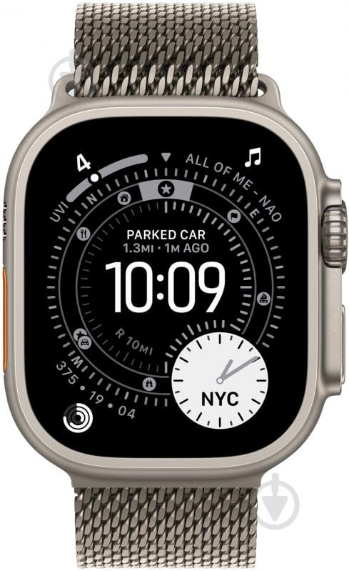Ремешок Apple 49 мм Medium Milanese Loop natural titanium (MGHP4ZM/A) - фото 3 Ремешок Apple 49 мм Medium Milanese Loop natural titanium (MGHP4ZM/A) - фото 3