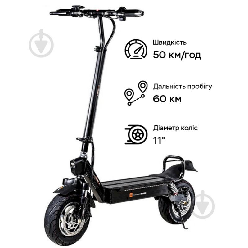 Электросамокат Freego ES-11S 1000W Black - фото 2