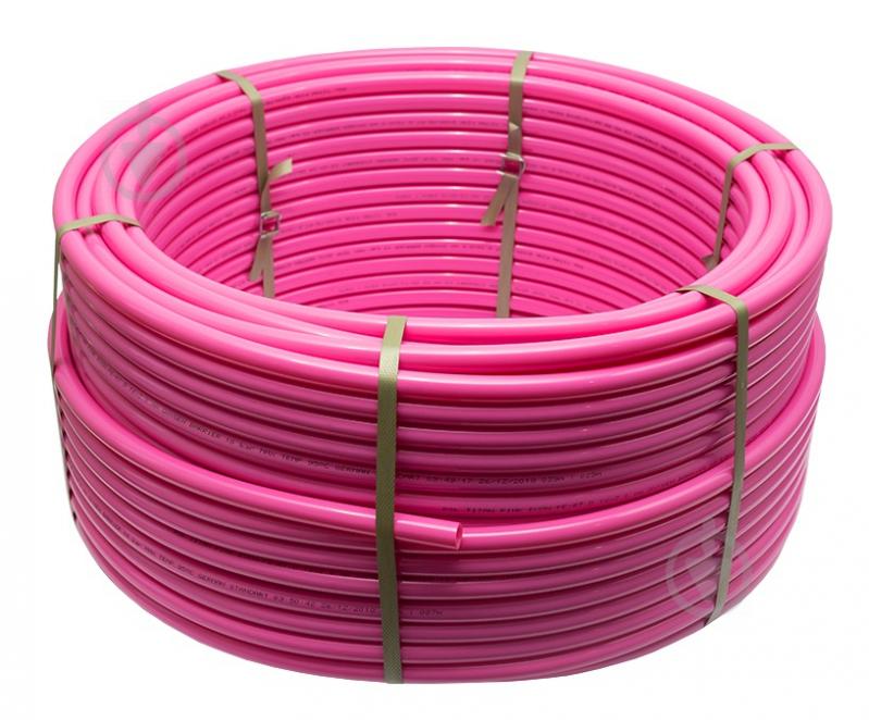 Труба для теплої підлоги ASCO ТITAN PINK EVOH/PE-RT D16x2,0mm OXYGEN BARRIER 100м - фото 1