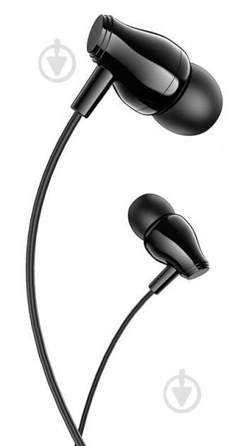 Наушники Borofone BM61 Wanderer universal earphones with mic black (BM61B) - фото 3