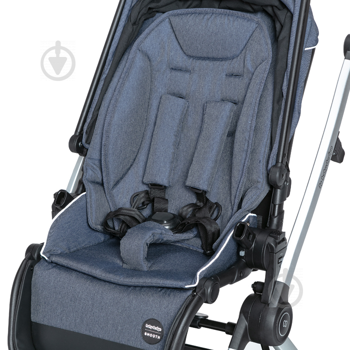 Коляска универсальная 2 в 1 Baby Design Smooth 03 Navy 203169 - фото 9