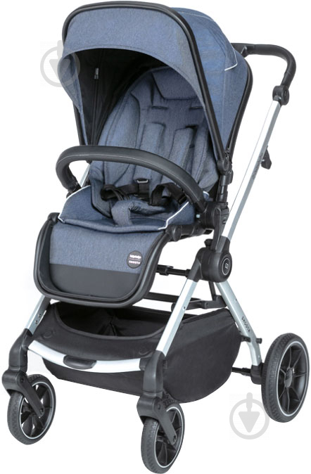 Коляска универсальная 2 в 1 Baby Design Smooth 03 Navy 203169 - фото 1