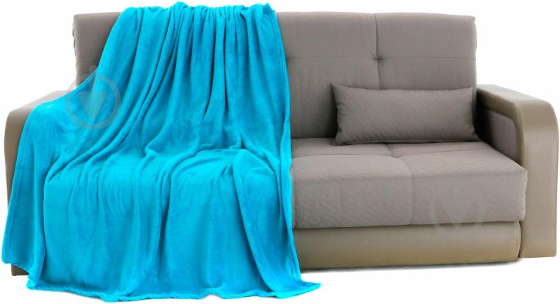 Плед 160x200 см світло-бірюзовий UP! (Underprice) - фото 1