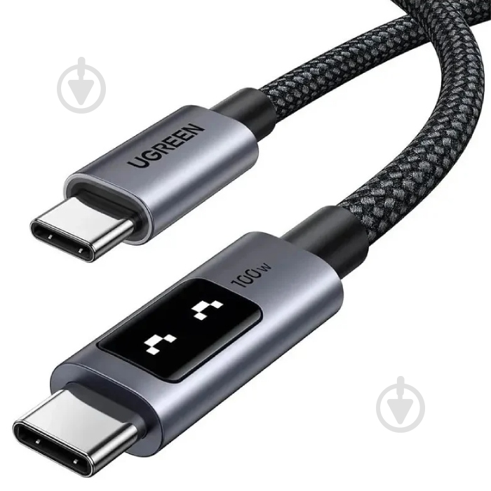 Кабель UGREEN L509 USB 2.0 Type-C M-M 100W 1 м черный (35501) - фото 2