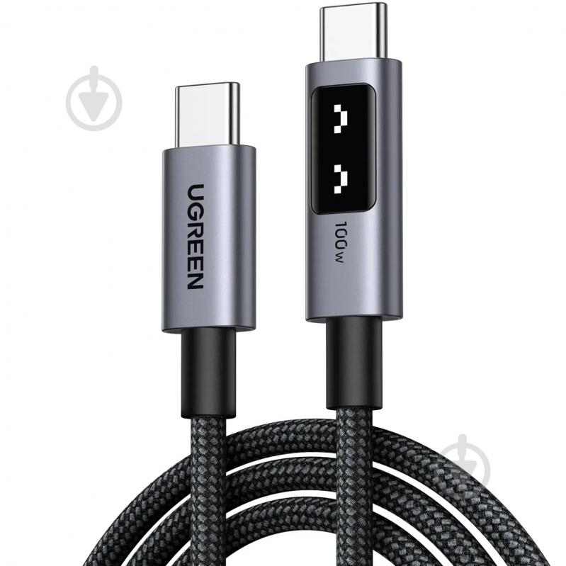 Кабель UGREEN L509 USB 2.0 Type-C M-M 100W 2 м черный (35512) - фото 1