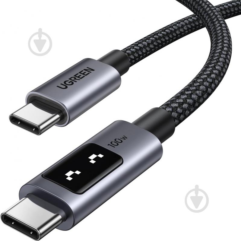 Кабель UGREEN L509 USB 2.0 Type-C M-M 100W 2 м черный (35512) - фото 2