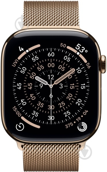 Ремешок Apple 46 мм S/M Milanese Loop gold (MGJ44ZM/A) - фото 2