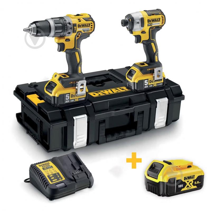 Набор инструментов DeWalt DCK266P2+DCB184 - фото 1