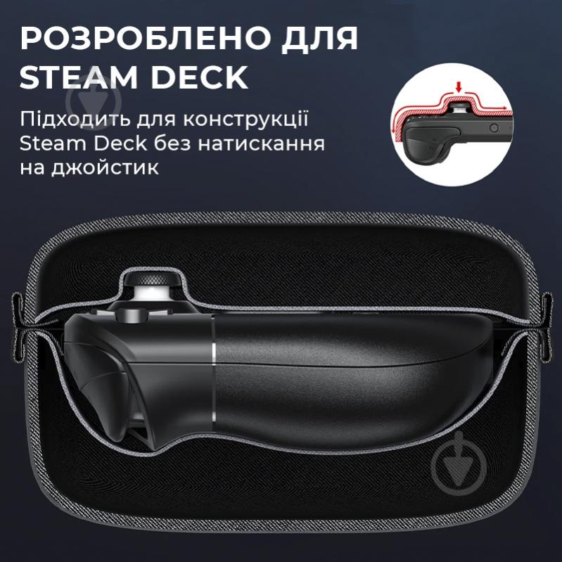 Чехол JSAUX для Steam Deck BG0102 серая grey - фото 5