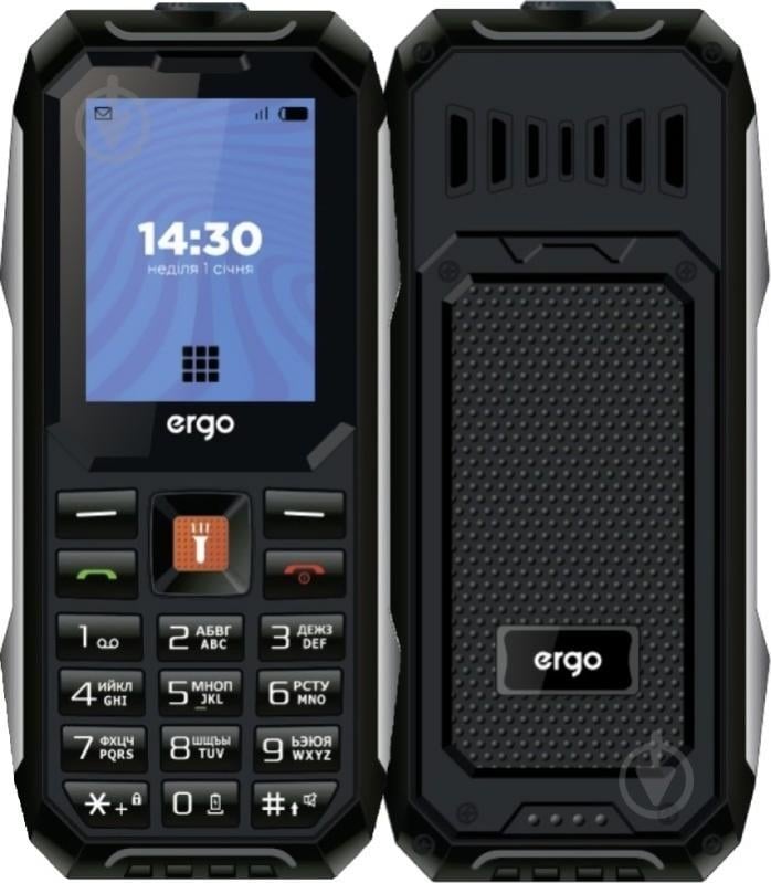 Мобильный телефон Ergo E182 Dual Sim black E182 black - фото 1 Мобильный телефон Ergo E182 Dual Sim black E182 black - фото 1