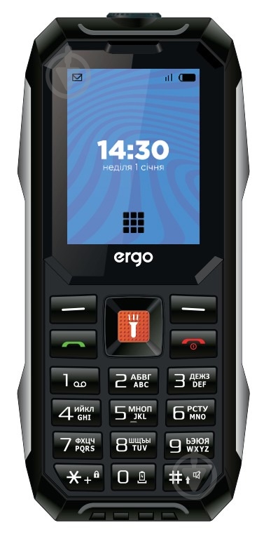 Мобильный телефон Ergo E182 Dual Sim black E182 black - фото 2 Мобильный телефон Ergo E182 Dual Sim black E182 black - фото 2