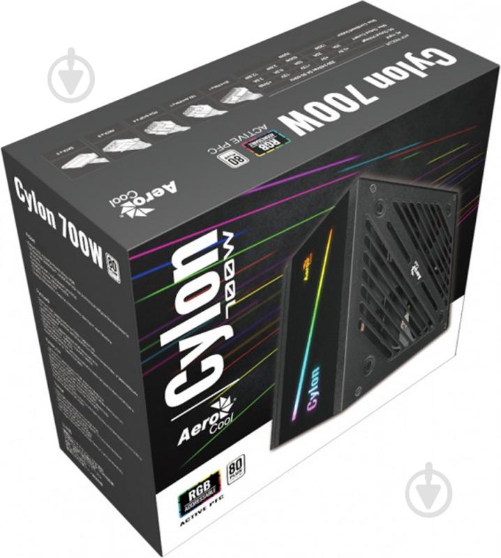 Блок питания AeroCool Cylon 700W ARGB 700 Вт - фото 9