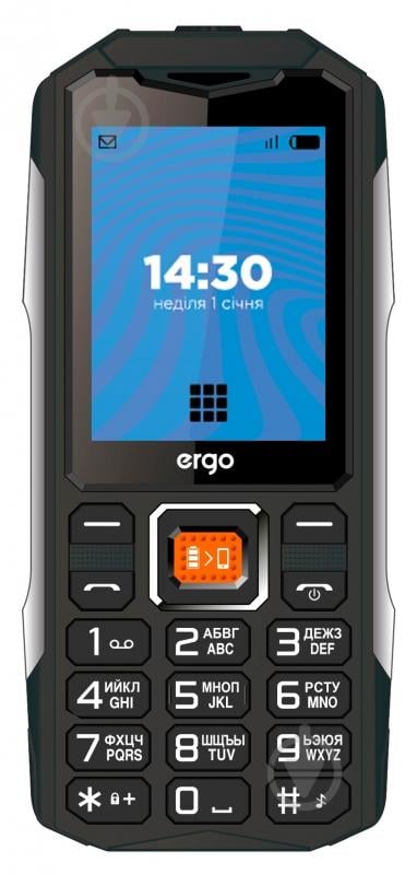 Мобільний телефон Ergo E242 Dual Sim black E242 Dual Sim (black) - фото 2