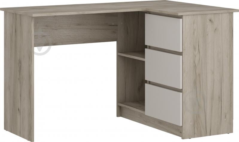 Стіл письмовий кутовий Грейд Ніколас 766х1244х848 мм дуб крафт сірий/кашемір/дуб крафт сірий - фото 1 Стіл письмовий кутовий Грейд Ніколас 766х1244х848 мм дуб крафт сірий/кашемір/дуб крафт сірий - фото 1