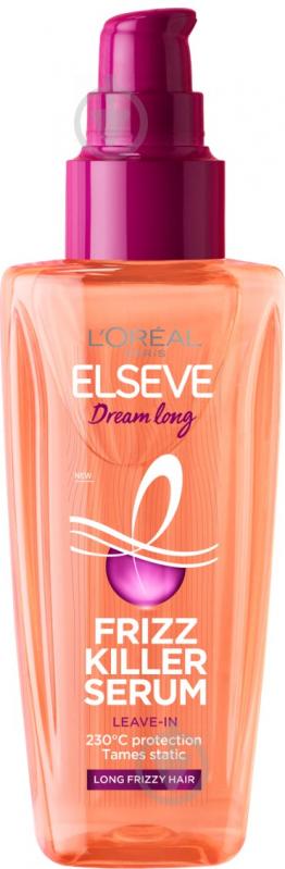 Сыворотка Elseve Dream Long Frizz Killer для термозащиты и разглаживания длинных непослушных волос 100 мл - фото 1