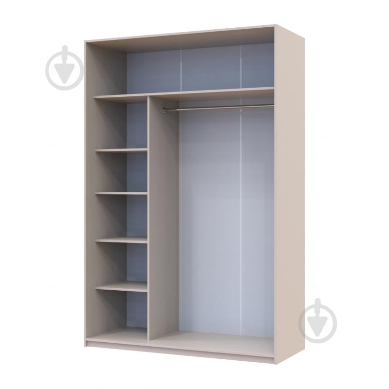 Шкаф-купе Сити Лайт Doros зеркалоДСП 1,5 м 1500x600x2250 мм кашемир двери / ДСП/зеркало - фото 3 Шкаф-купе Сити Лайт Doros зеркалоДСП 1,5 м 1500x600x2250 мм кашемир двери / ДСП/зеркало - фото 3