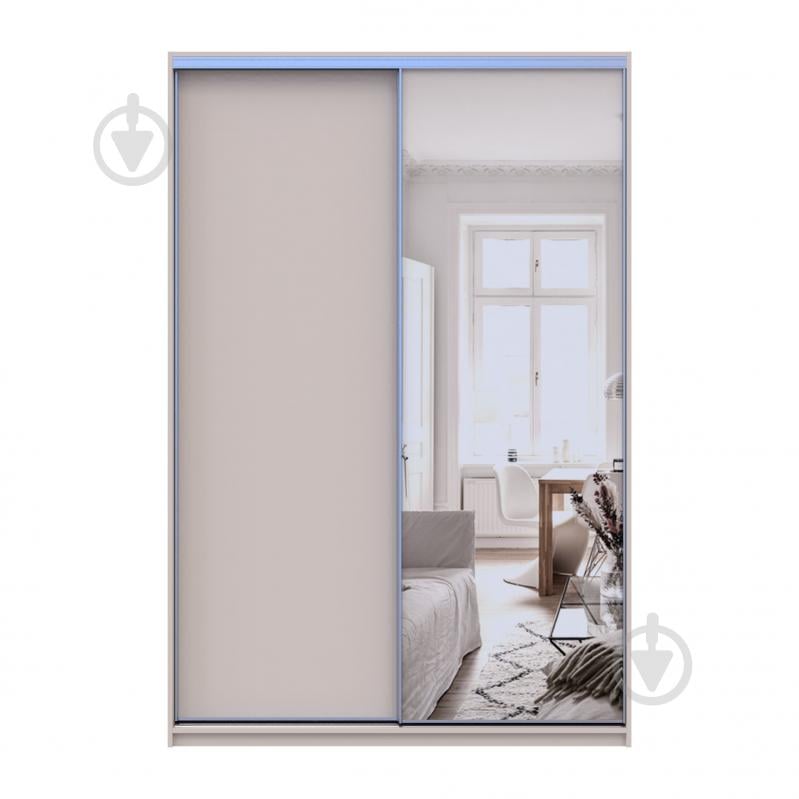 Шкаф-купе Сити Лайт Doros зеркалоДСП 1,5 м 1500x600x2250 мм кашемир двери / ДСП/зеркало - фото 4 Шкаф-купе Сити Лайт Doros зеркалоДСП 1,5 м 1500x600x2250 мм кашемир двери / ДСП/зеркало - фото 4