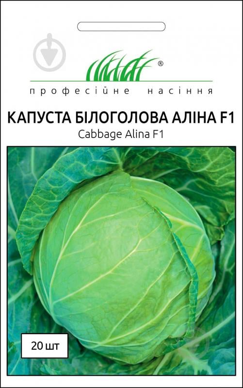 Насіння Професійне насіння капуста білоголова Аліна F1 20 шт. - фото 1