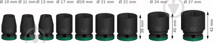 Набор головок Bosch 9 шт. 2608003038 - фото 4