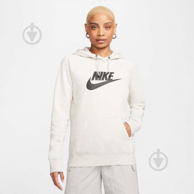 Джемпер Nike ESSNTL HOODIE PO HBR DX2319-104 р.M бежевый - фото 1