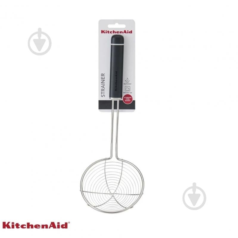 Шумовка KitchenAid Classic, 36 см, черный (KHH010OHOBE) - фото 4 Шумовка KitchenAid Classic, 36 см, черный (KHH010OHOBE) - фото 4