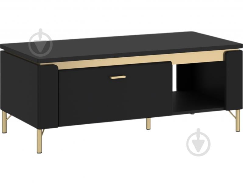 Стол журнальный Meble Wojcik Norica 650x1104x460 мм золотистый/ черный - фото 1