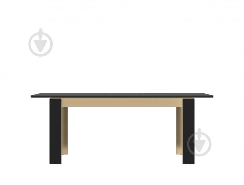 Стол обеденный Meble Wojcik Norica 1600(2000)x900x756мм черный матовый/черный матовый - фото 4 Стол обеденный Meble Wojcik Norica 1600(2000)x900x756мм черный матовый/черный матовый - фото 4