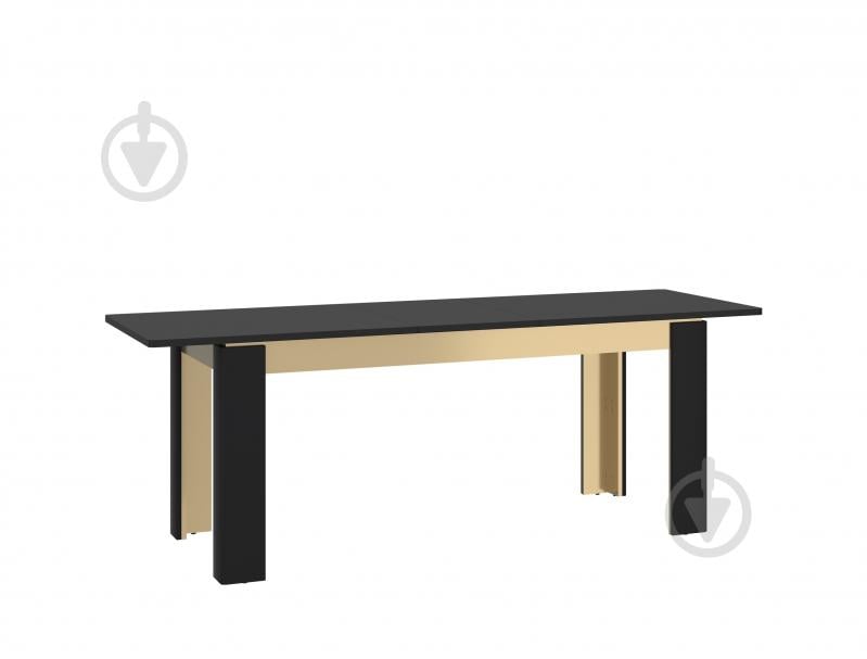 Стол обеденный Meble Wojcik Norica 1600(2000)x900x756мм черный матовый/черный матовый - фото 3 Стол обеденный Meble Wojcik Norica 1600(2000)x900x756мм черный матовый/черный матовый - фото 3