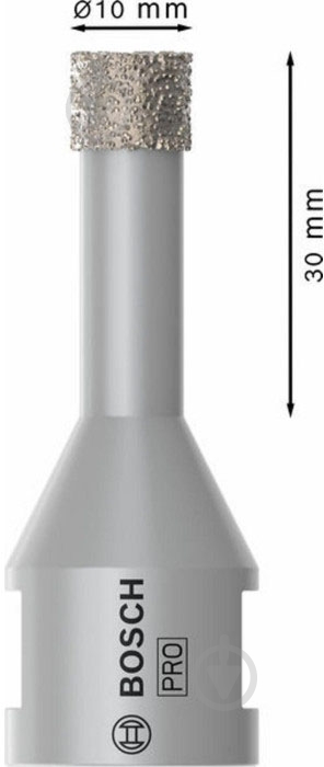 Сверло алмазное Bosch PRO Ceramic dry 10 мм 2608599041 - фото 2 Сверло алмазное Bosch PRO Ceramic dry 10 мм 2608599041 - фото 2